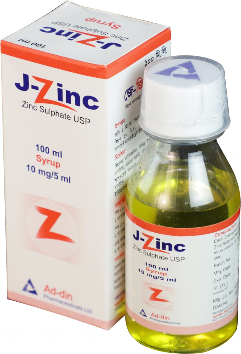 JZinc Syrup Each 5 ml Addin Pharmaceuticals Limited